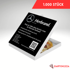 Werbung auf Pizzakarton 1.000er Auflage mit deinem Design inkl. Verteilung