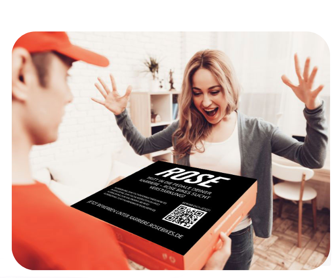 Pizza Werbung macht Freude